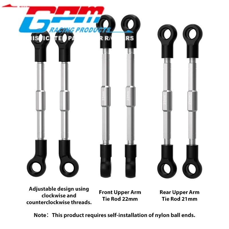 

Регулируемые тяги GPM LMB160S из нейлона и нержавеющей стали для моделей LOSI 1/24 MICRO-B / 1/28 MICRO-T 2S RC (тюнинг)