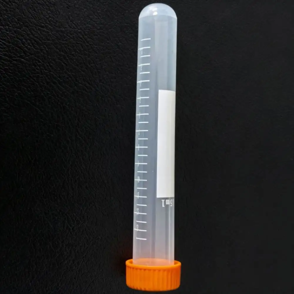 Clear Centrifuge Tubes Plastic Graduated Vial For Laboratory Liquid Storage Conical Flat Bottom Science Experiment Equipment Kit