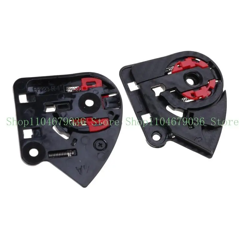 

1 Pair Motorcycles Helmets Lens Visors Clip Shield Lock Visors Fixing Base Plate For FF801 FF323 FF390 FF397 OF521