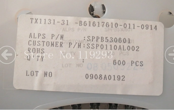 [BELLA]Japan ALPS 4 foot patch detection switch SPPB530601 new original  switch--200pcs/lot
