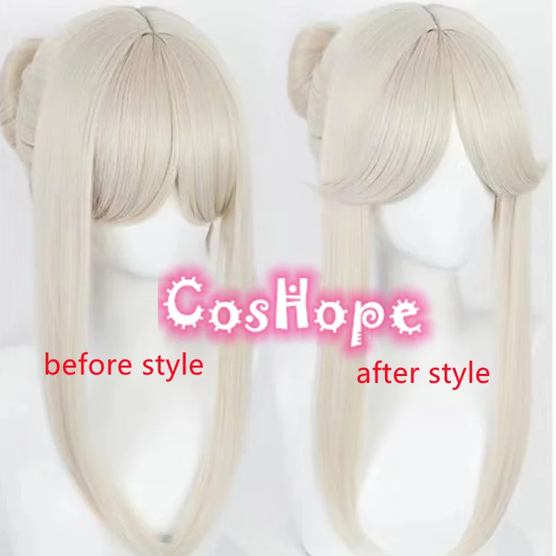 Ningguang Pizza Hut Cosplay Wig Cosplay Anime Cosplay Wig Heat Resistant Synthetic Wig