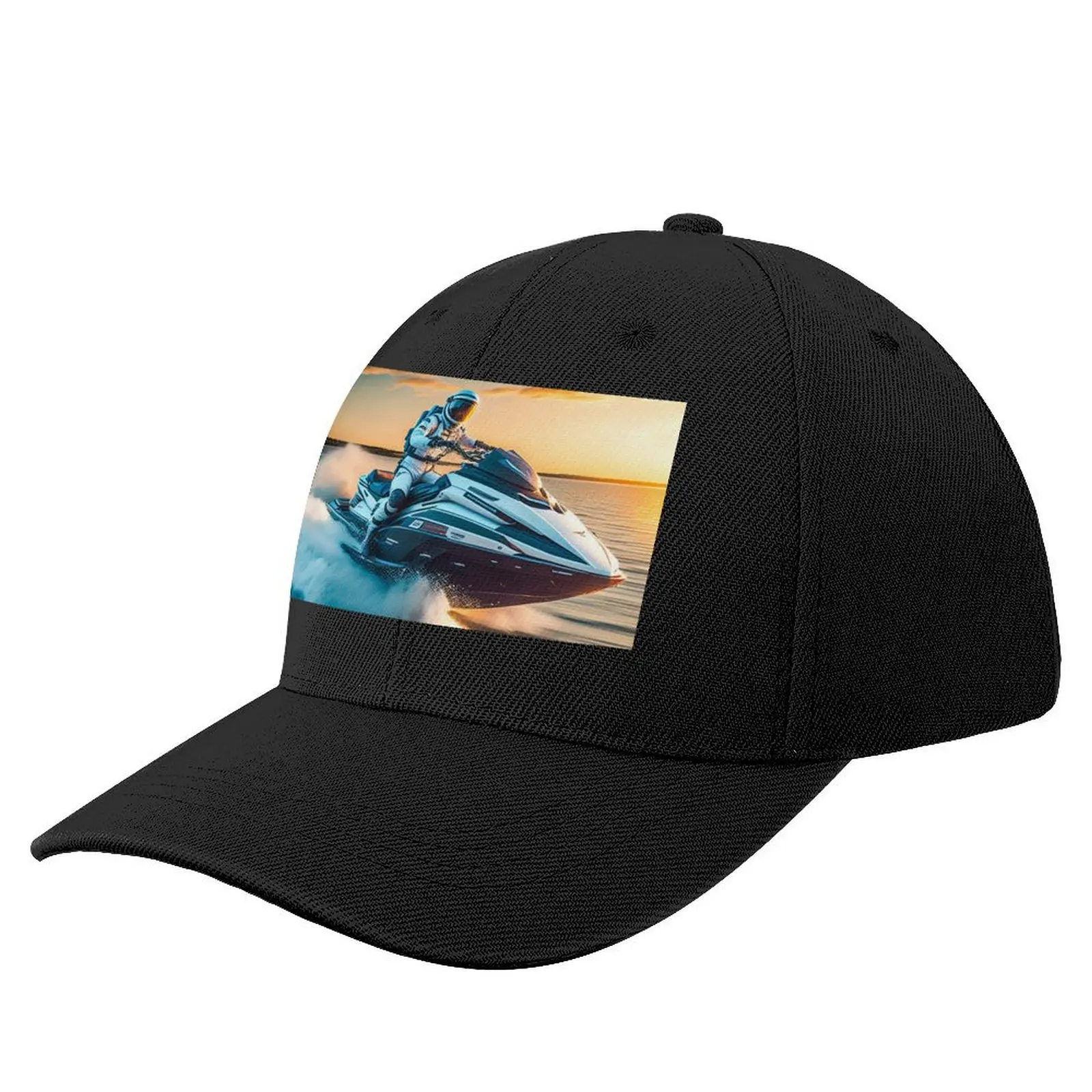 Astronaut in the jetski Baseball Cap Rave New Hat Female Men's