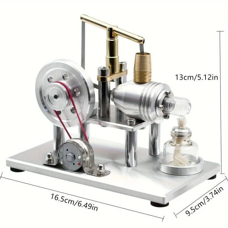 Power Stirling Engine Education Model DIY Steam STEM Learning Science Gift Decoration Model Collection Building Kit