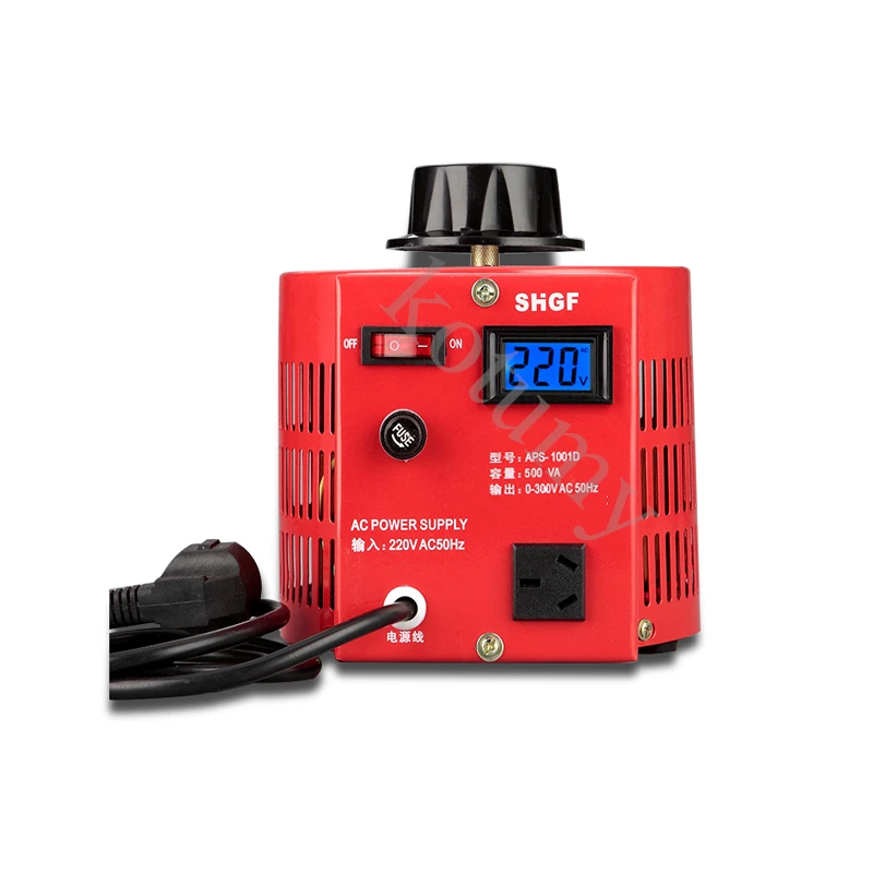 Imagem -02 - Regulador de Tensão Variável Variável do Transformador Ajustável Monofásico Fonte de Alimentação Reguladora ca 220v 0300v