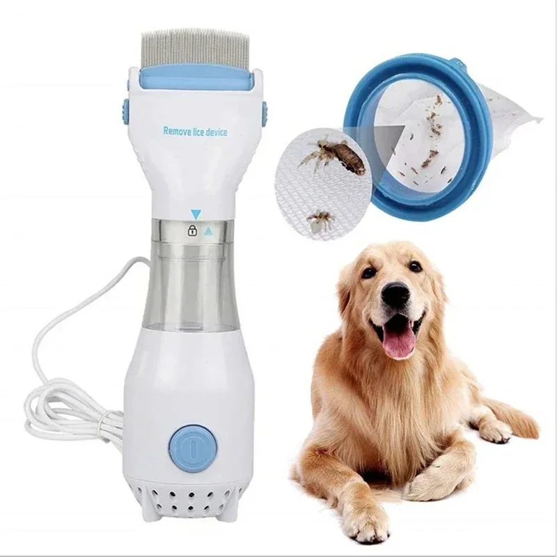 

Pet Hair Cleaner Lice Comb Electric Lice Grabber Multifunctional Physical Flea Removal Pet Combs Lice Remover Pet Supplies