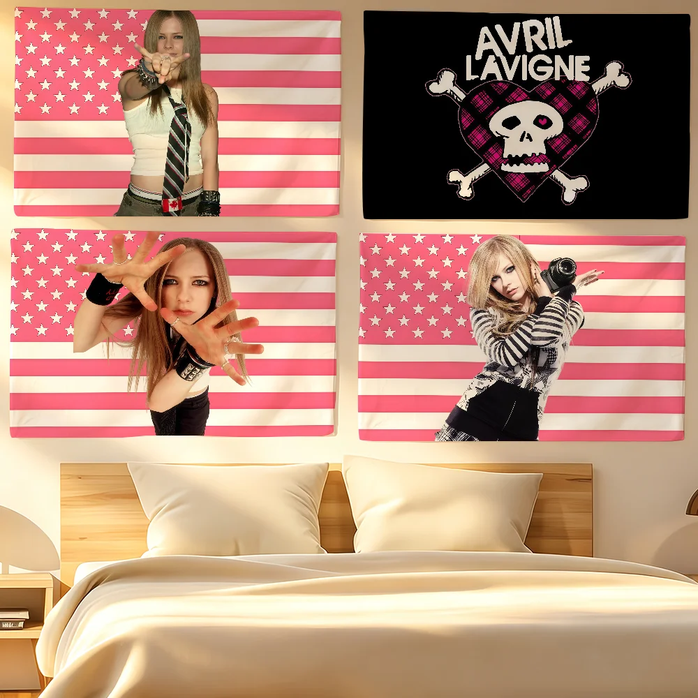 Singer A-Avril Lavigne flag For Living Room Home Dorm Decor Wall Outdoor Camping Party Banner Gifts