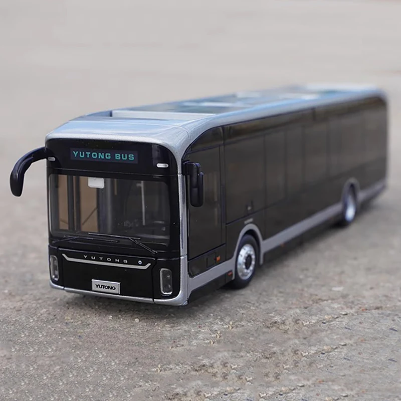 Yutong Bus Model U12 Overseas Edition Black Diamond Model 1:42 Bus Pure Electric Bus Alloy Model