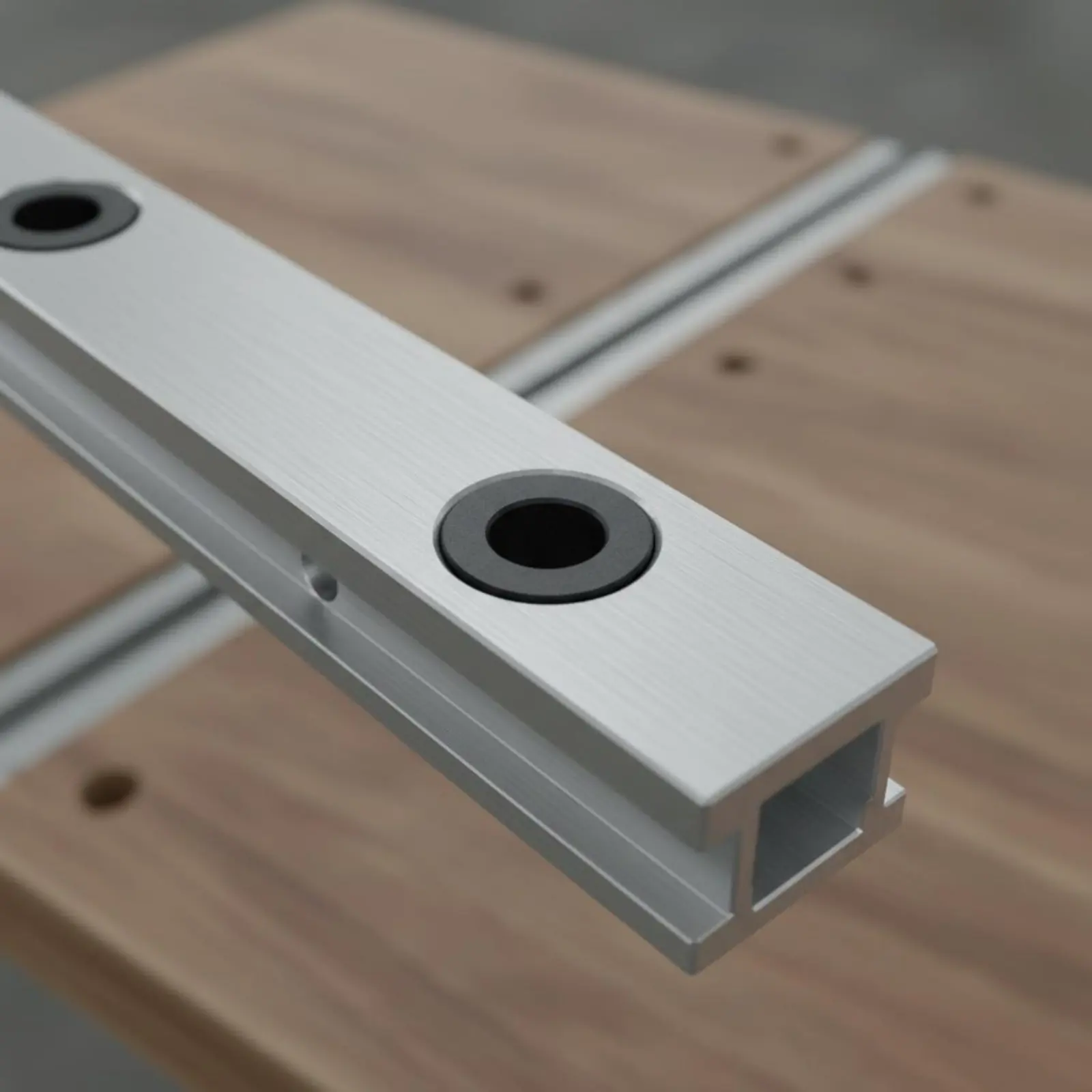 Adjustable Angle Bar Effortless Sliding Grooved Channel Guide Bar Aluminum Angle Guide for Woodworkers