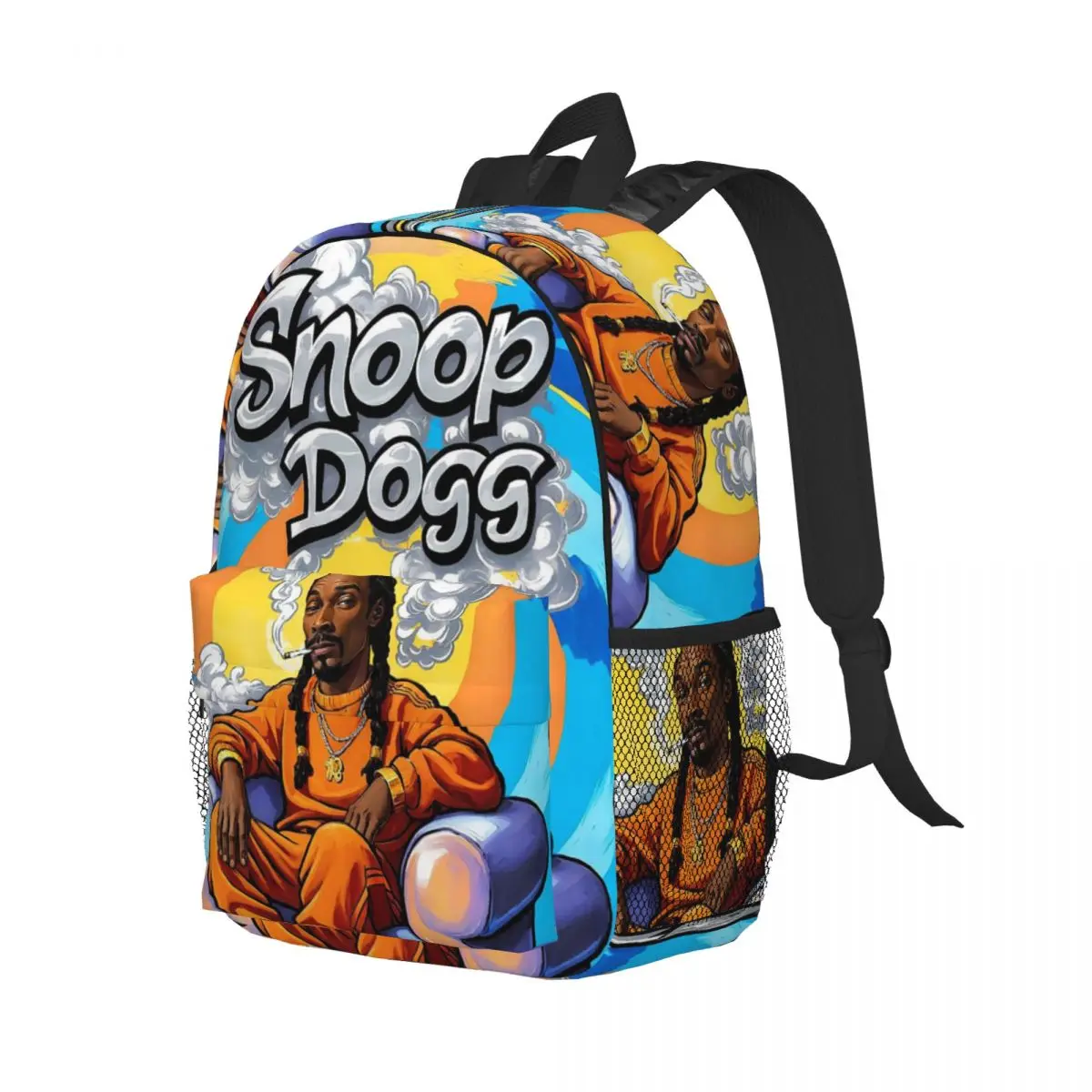 

Snoop Dogg Doggy Style Music Backpack Student Boys Girls BookBag Children School Bag Laptop Shoulder Bags for Men Women