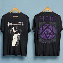 Ville Valo HIM band black T-shirt short sleeve S-5Xl 2F173