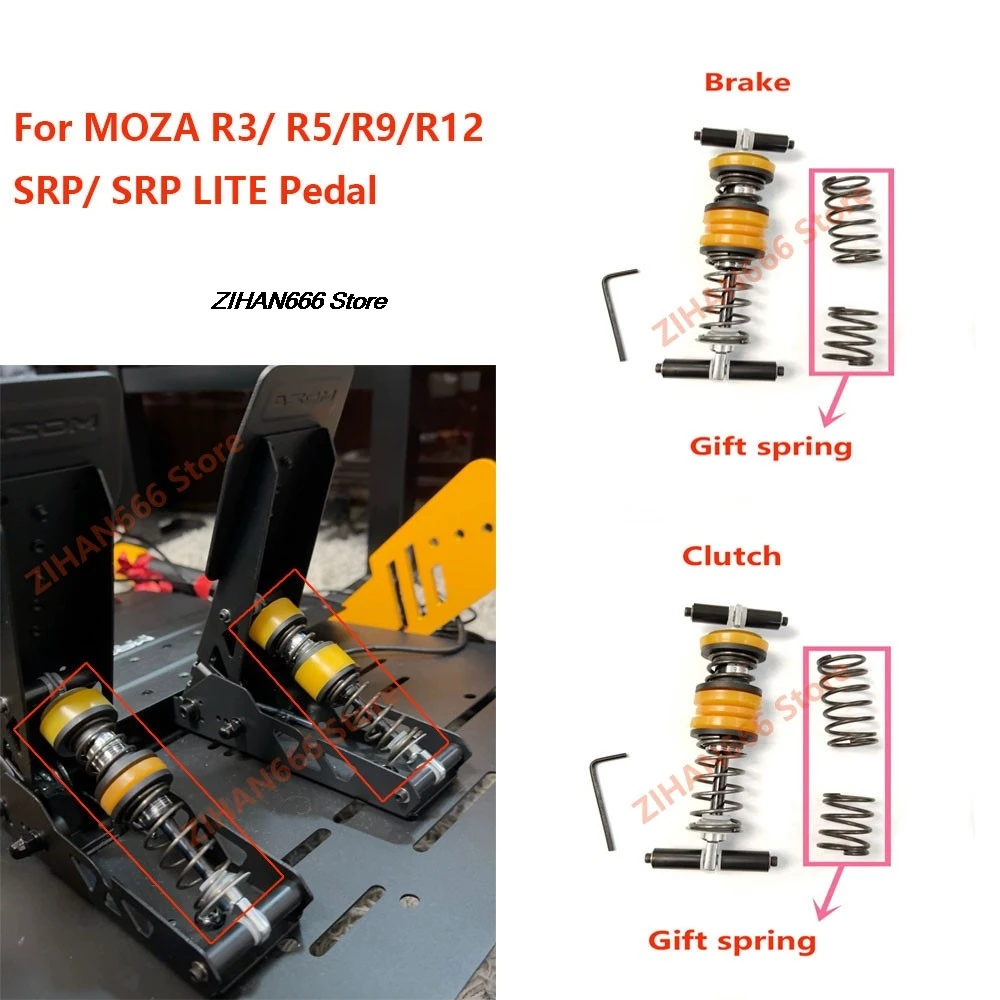 Simracing Pedal Throttle Brake Clutch Hydraulic Damping Modified Upgrade Accessories For MOZA R3/ R5/R9/R12 SRP/ SRP LITE Pedal