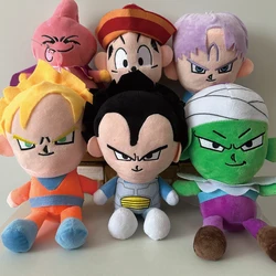 25cm Dragon Ball Plush Toy Japanese Anime Goku Vegeta Cartoon Character Doll Padding Classic Cute Beautiful Gifts For Kids Toys