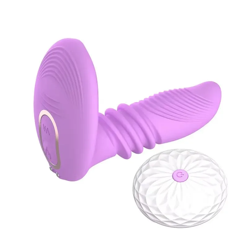 Telescopic Heating Dildo Vibrator Remote Control G-spot Clitoris Stimulator Adult Sex Toys for Women Men Anal Vagina Masturbator