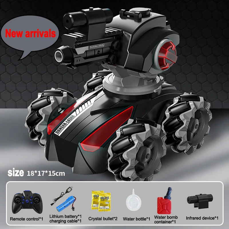 Zbiornik Rc Toy 2.4G sterowany radiowo samochód 4WD Crawler bomba wodna wojna Tank Control gesty Multiplayer zbiornik RC zabawka dla chłopca dzieci