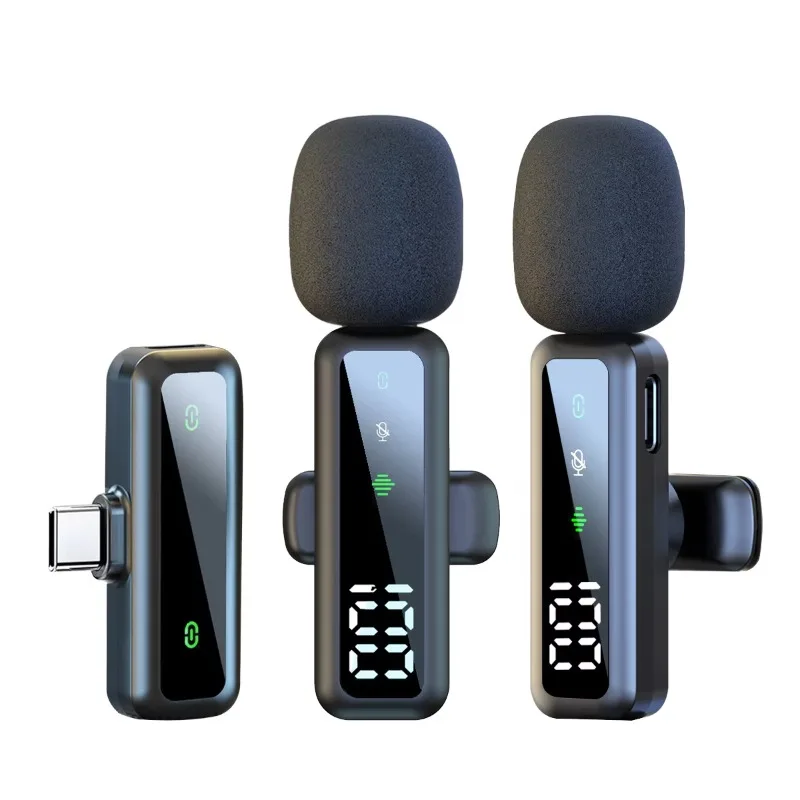 Wireless Lavalier Microphone Mini Lapel Mic with Noise Reduction for Outdoor Live Short Video Shoots Podcast Mobile Phone Use view 6