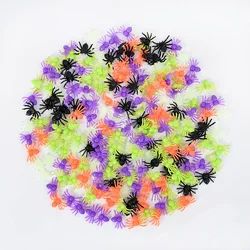 Halloween Decorations Small multicolour Black Luminous Plastic Spiders Haunted House Spider Decoration Simulation Tricky Toy