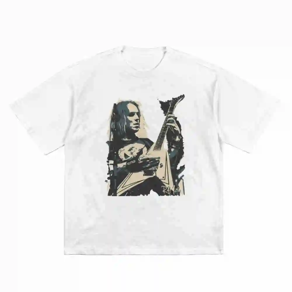 Alexi Children Of Bodom Rocking Out Short Sleeve Tee 100% Cotton T-Shirt