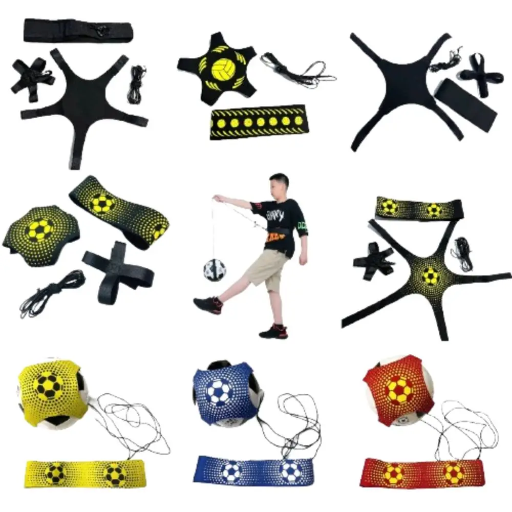 

Elastic Belt Soccer Ball Juggle Bags Kicking Adjustable Football Training Equipment Portable Durable Football Kick Trainer