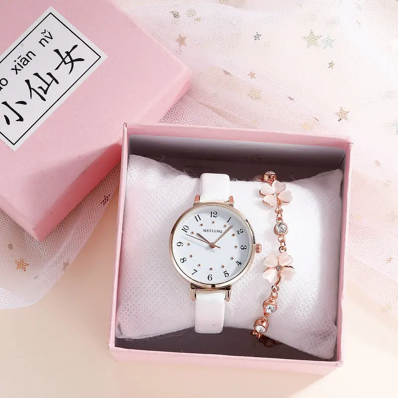 

UTHAI CQ119 Fashionable women's watch,simple waterproof retro student bracelet,quartz watch,casual clock gift watches for woman