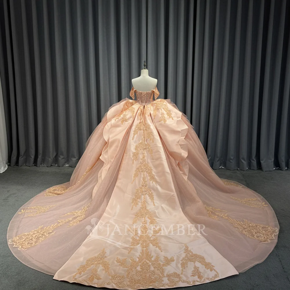 Princess Ball Gown Quinceanera Dresses Organza Formal Birthday Party Customized شارون سعيد فساتين سهره Tiered