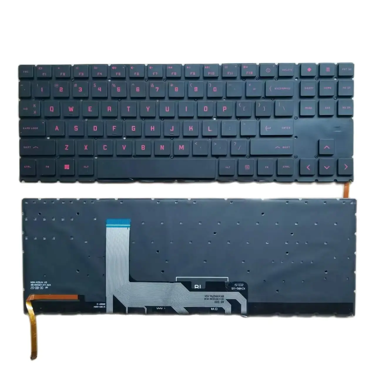 Imagem -03 - Teclado Retroiluminado Rgb para hp Eua Russo Francês ru 15 15en 15-en 15-ek Tpn-q238 Tpn-q236 16-b Q265 15-ek000 Novo