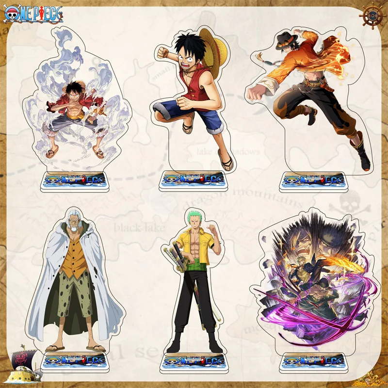 

One Piece Luffy Anime Peripheral Thickened Acrylic Desktop Decorate Collect Ornaments Double Sided Printing Big Stand Up Sign