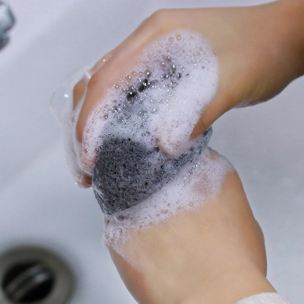 

5 PCS Konjac Cleansing Cotton Sponge Tool Facial Cleaning Face Sponges Charcoal