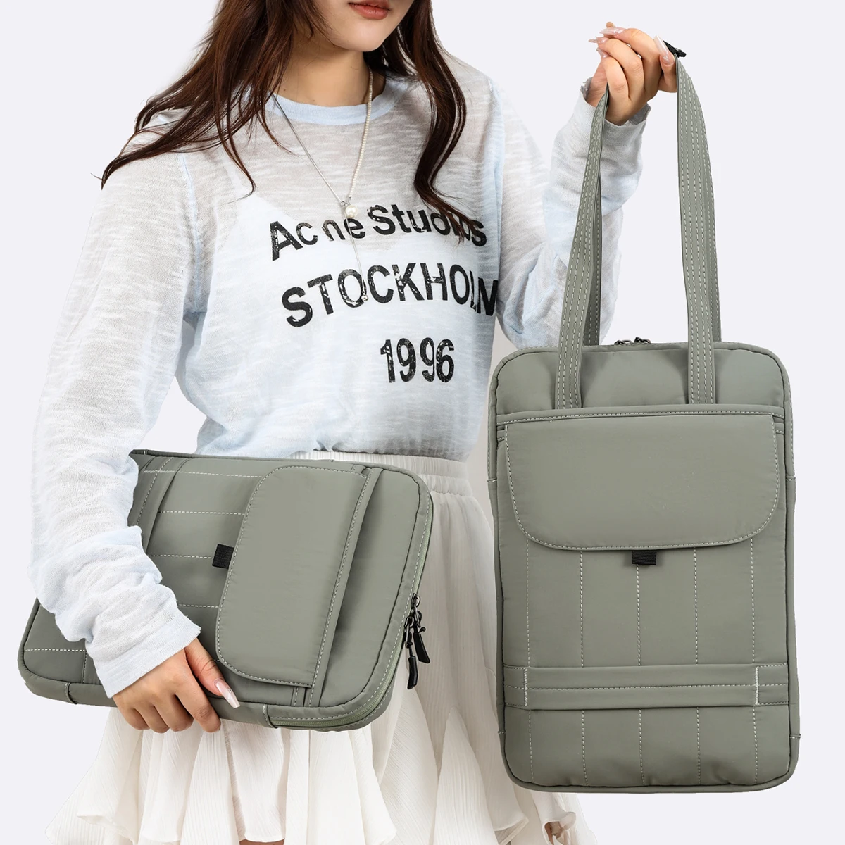 Macbook air 13 polegadas bolsa de computador 15 polegadas m4 sacola ipad pro tablet saco de armazenamento pasta de negócios apple bolsa de ombro portátil 14 polegadas