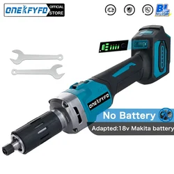 Smerigliatrice elettrica senza spazzole senza fili 4 ingranaggi rettificatrice per utensili rotanti variabili per batteria Makita 18v (senza batteria)