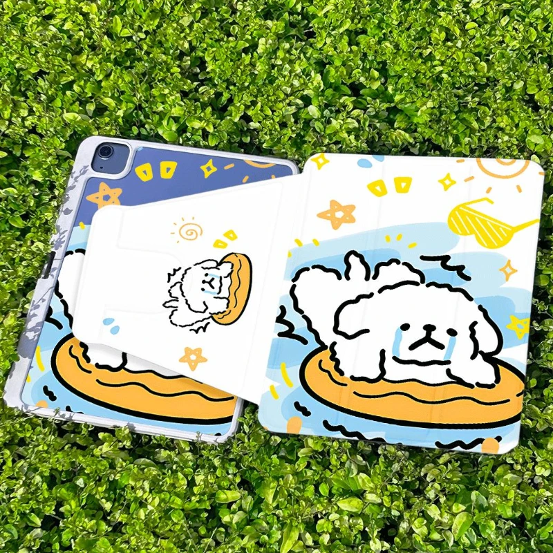 Tearful Puppy Protective Cover for 2021 10.2 7/8/9 Generation Pro 11 2nd 3rd 4th Ipad 2017 2018 9.7inch Ipad Mini 6 Cover Funda