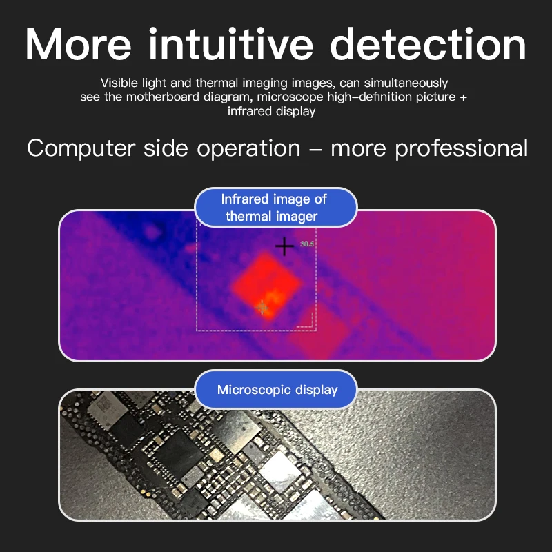 Super IR Cam 2S Mega Idea Qianli Toolplus 3D Thermal Camera PCB Leakage Quick Check Locate PCBA Short Defects Phone Mac PC