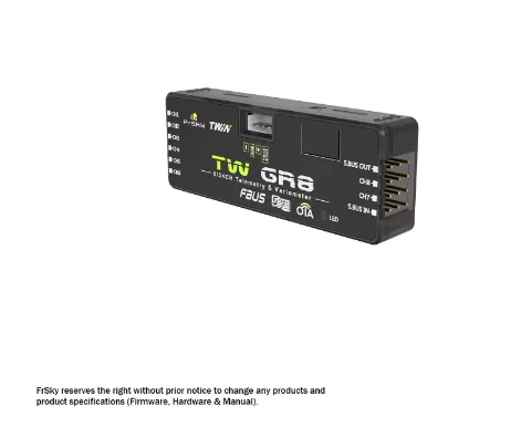 FrSky TW GR8 Dual 2.4G Receiver with 8CH Ports