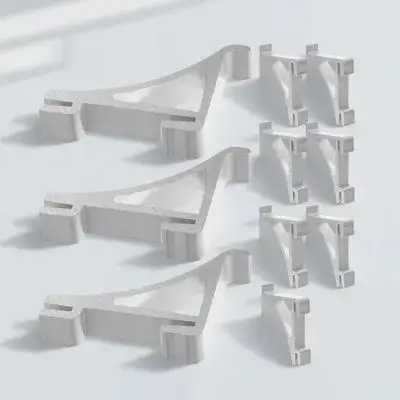 

10pcs Freezer Cooler Bracket Aluminum Clips Durable Smooth Surface Easy Installation Replacement For Broken Clips Refrigerator