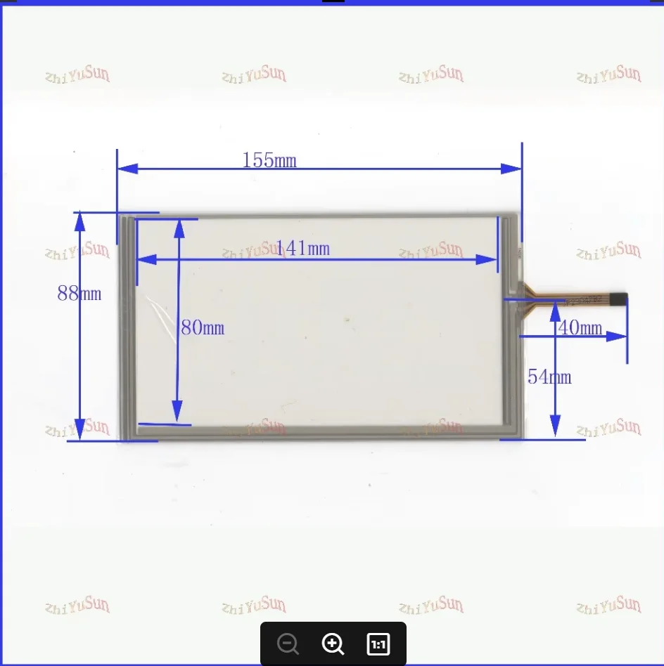 

ZhiYuSun NEW ZCR-0962 for 6.2GPS GLASS 155*88 This is compatible New Touch Screen 155mm*88mm ZCR0962