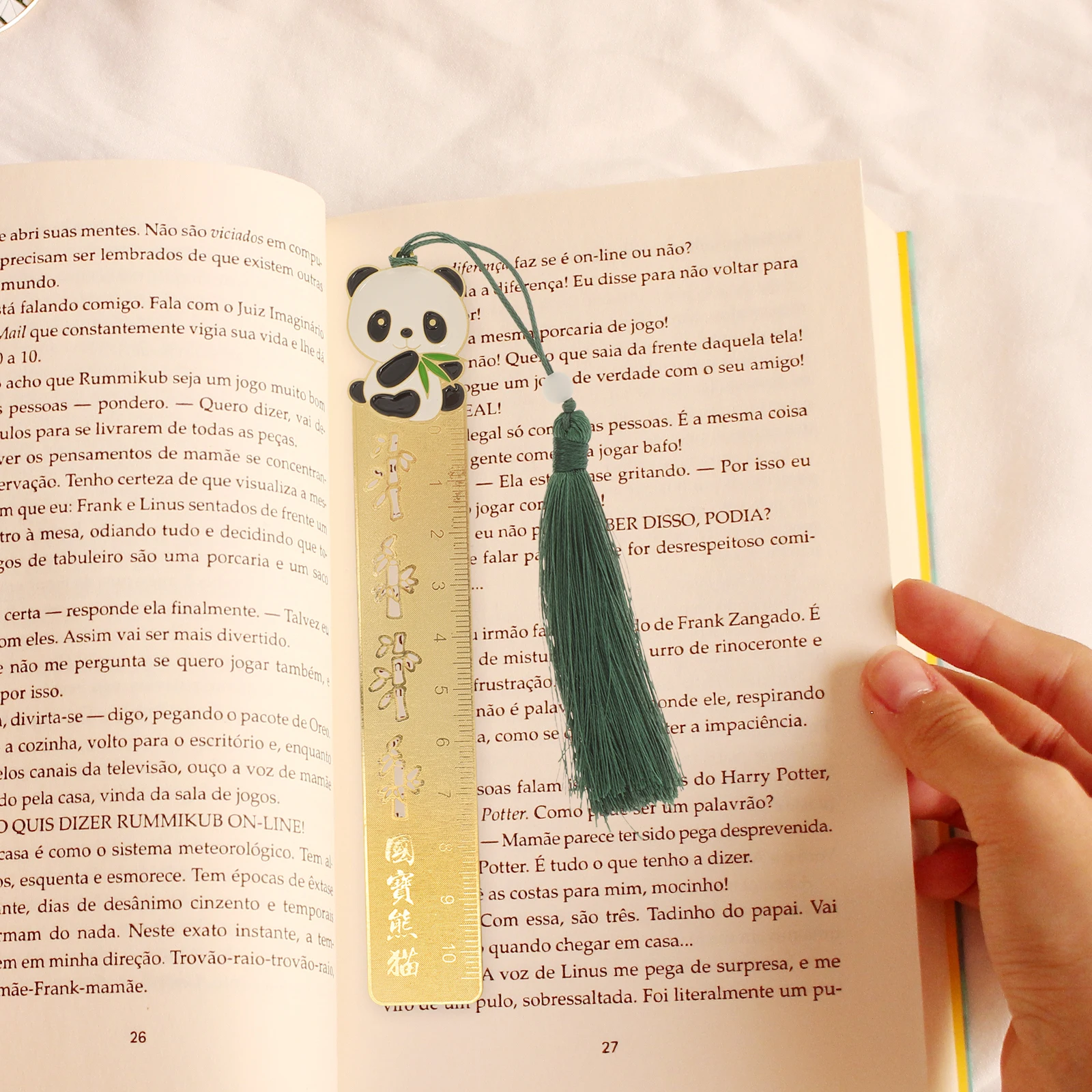 Brass Ruler Bookmark Chinese Style Copper Teacher Gift Book Marker Page Markers Metal Health Monitoring Accessories Lightweight