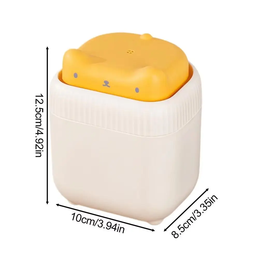 Independent Draining Cat Shape Soap Dispenser Large Capacity Manual Liquid Hand Soap Container Non-slip Refillable