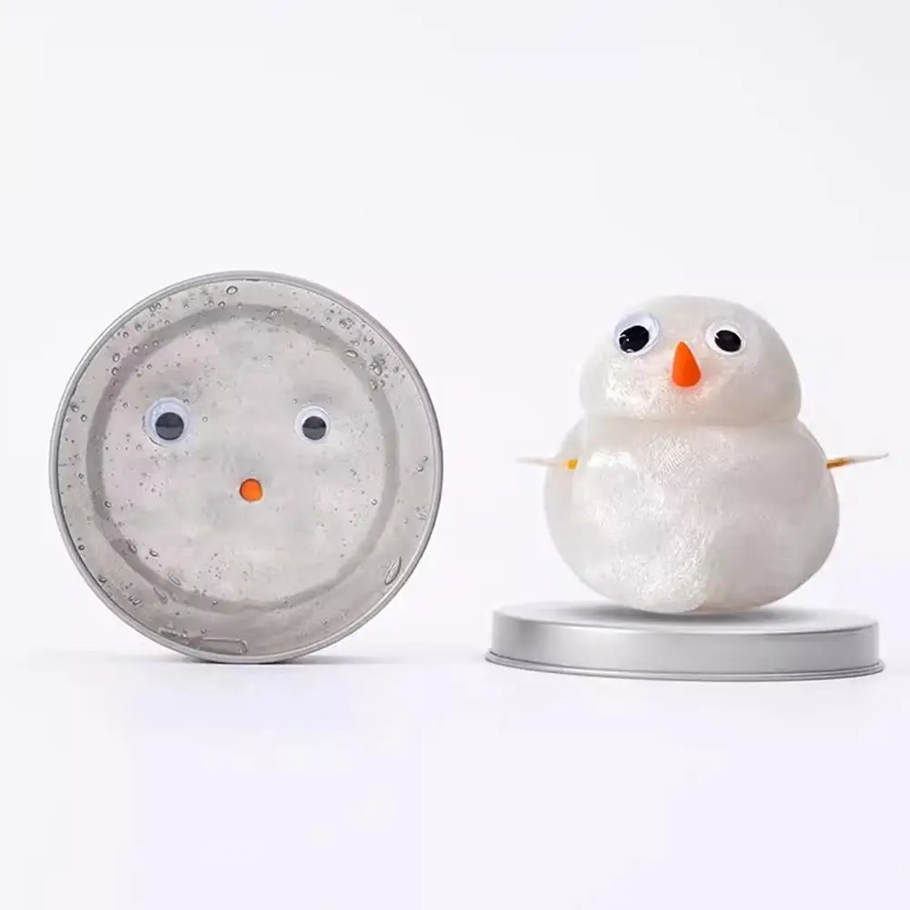 سلايم الطين الزجاجي السائل، لعبة ممتعة مصنوعة يدويًا لتخفيف الضغط على اليد غير لاصقة من الطين الكريستالي