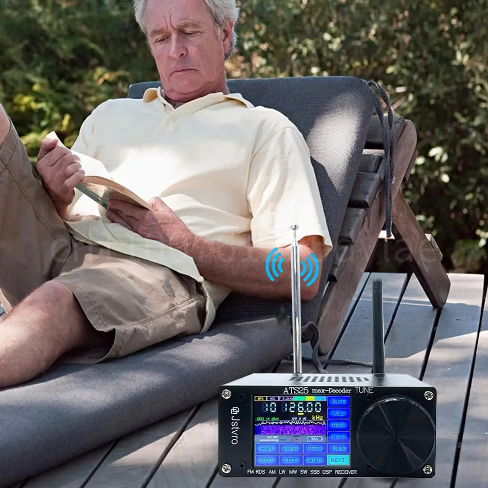 SI4732 ATS-25 ماكس فك FM RDS AM LW MW SW SSB DSP استقبال أربعة طيف الصوت كل الفرقة راديو استقبال 3000mA بطارية ليثيوم #2