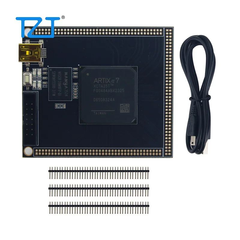 Carte de développement FPGA TZT XC7A35T-FGG484/XC7A100T-FGG484/XC7A200T-FB avec 2 Go DDR3 intégrés, Mini USB 5V/500mA pour Artix7