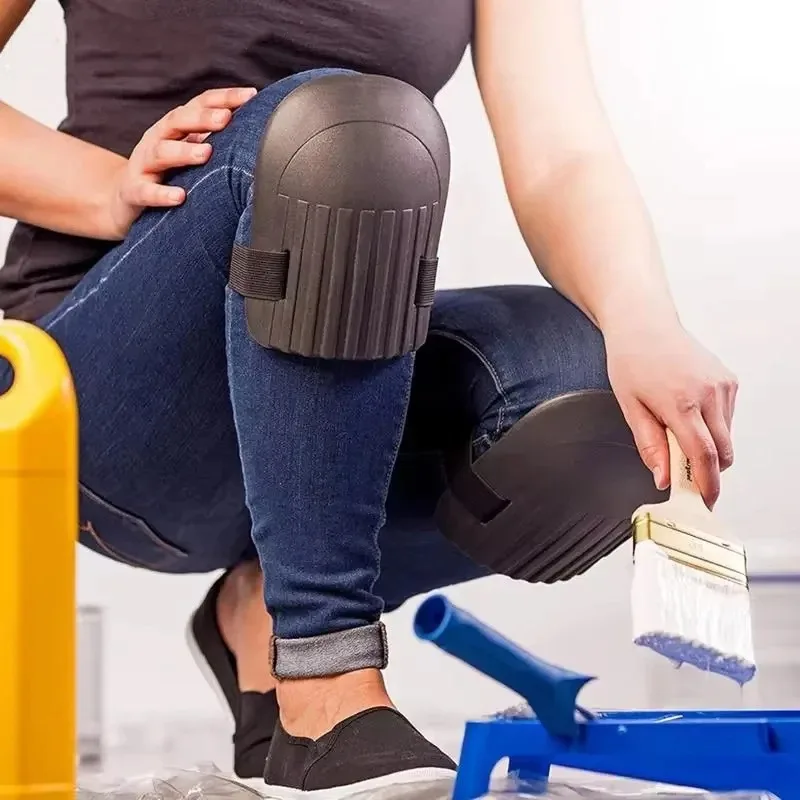 1pair Knee Protection Pad For Tile Mud Workers Thick Moisture Proof Knee Pad For Floor Brick Garden Manual Work Tools