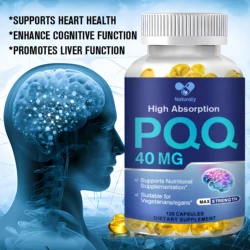 PQQ Capsules 40mg, Mitochondrial Support, Helps Energy Boost, Supports Heart Health, Cognitive Function