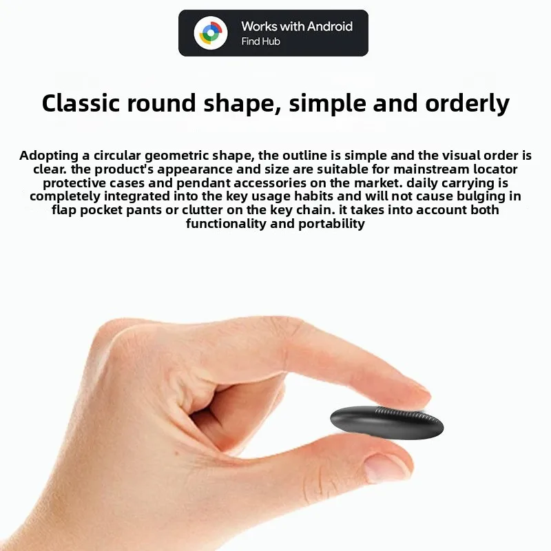 Google Certified Global GPS Tracker,Smart Tag Anti-lost Device,S20 Round Android Find My, Airtag Google Location Tracker Itag