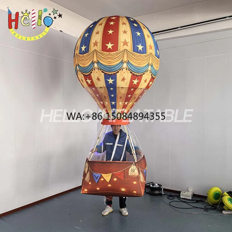 Factory Price Customizable Color  Inflatable Balloon Costume for People to Wear  Hot air Balloon