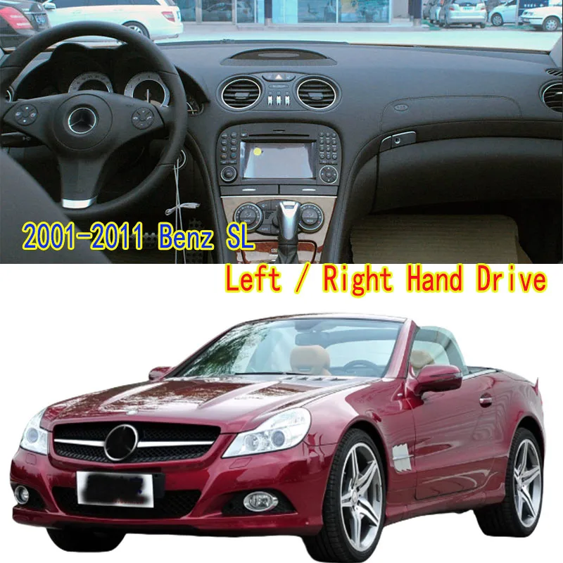 

Для 2001-2011 Benz SL Class SL500 550 600 R230 Dashmat, крышка приборной панели, изоляционная солнцезащитная защитная накладка