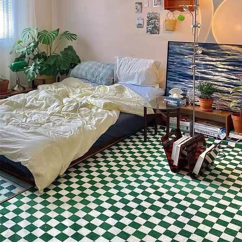 Alfombra estampada moderna para sala de estar, tapete para mesas de centro, decoración del hogar, área grande, dormitorio, mullido, tablero de