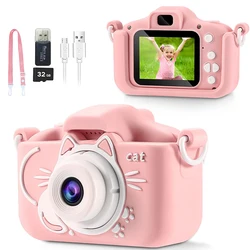 Baby camera Kids Camera Toys 2 inch Screen HD Cartoon Kids Digital Camera Mini SLR Camera Cute Toy For Children Birthday Christm