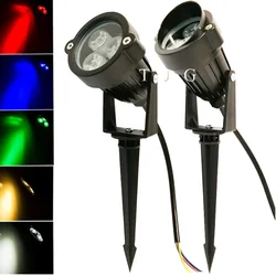 LED Garden Lights Outdoor Waterprof Lawn Lamp AC220V110V DC12V 3W 6W Landscape Spike Bulb IP65 Led Light Garden Path Spotlihts