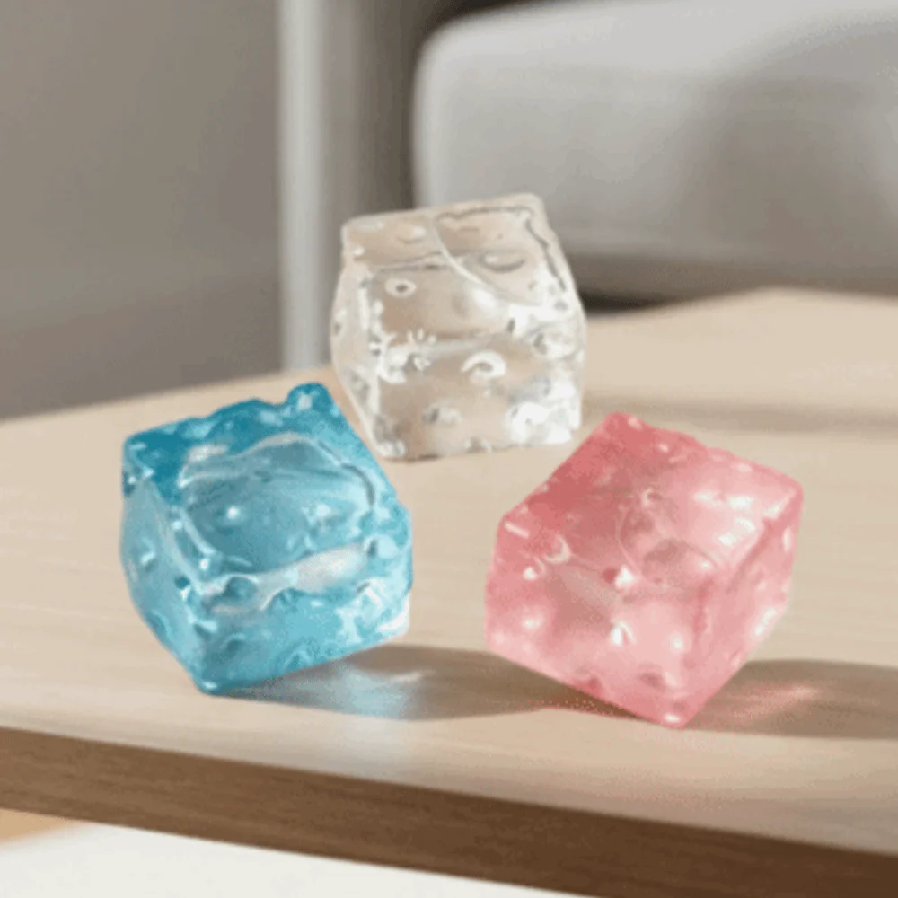 Colorful Maltose Cube Stress Relief Toy Slow Rebound Anti-Stress Squeeze Block Polar Light Small Ice Cubes Decompression Tool