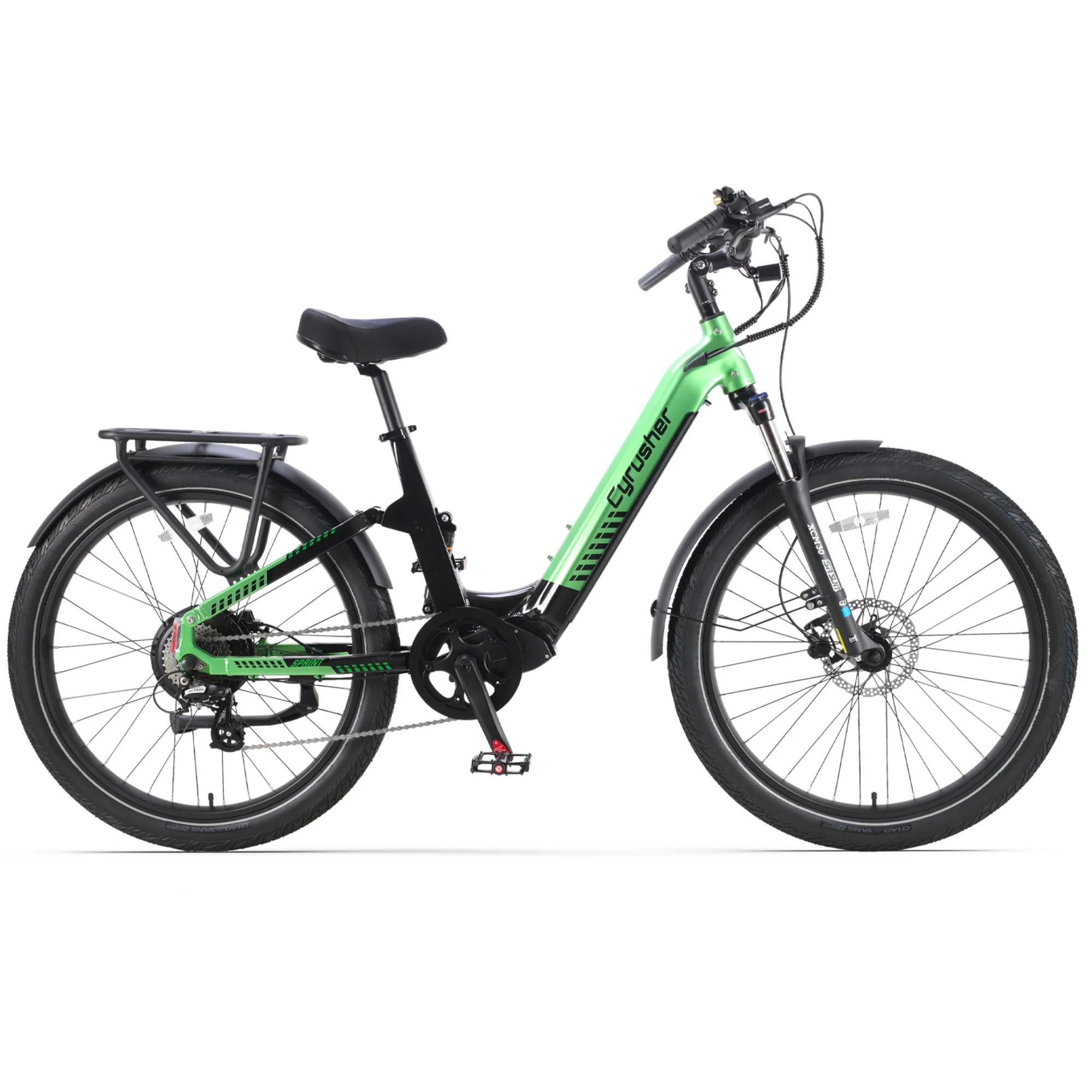 

Электрический городской велосипед Sprint Cyrusher Ebike | 250 Вт, 48 В, 15 Ач, городской диапазон поездок на работу до 59 миль, датчик крутящего момента и каденции