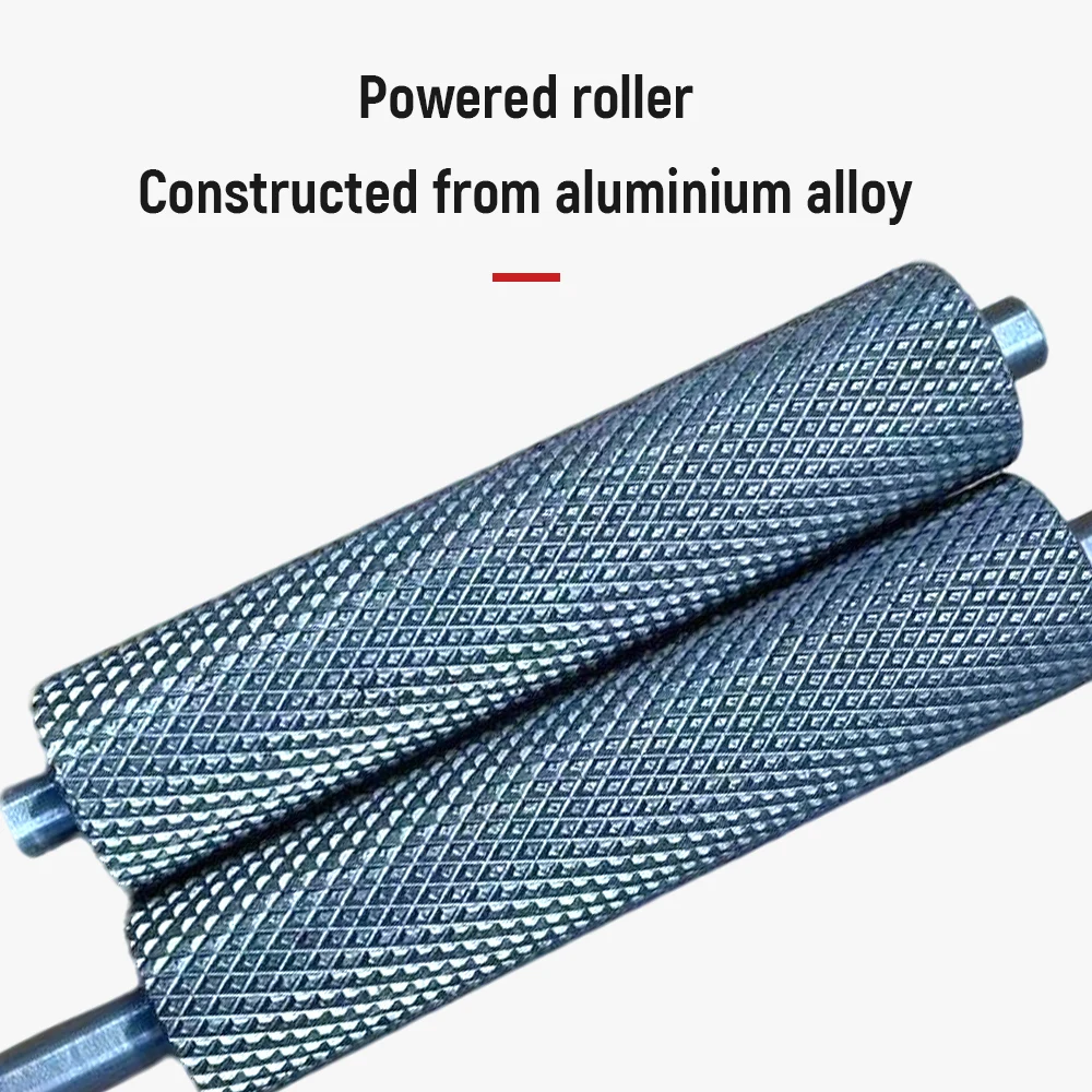 Mini Conveyor Belt Metal Desktop Conveyor Belt with Power Controller Adjustable Speed 1-10cm/s 12x50CM 555 Geared Motor